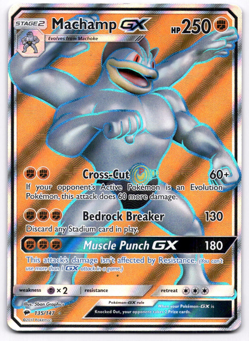 Machamp GX (Full Art) SM - Burning Shadows - Pokemon LP 135/147