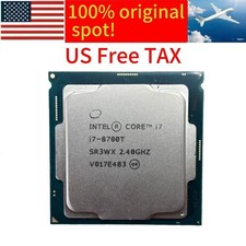 Intel Core i7 8700T cpu processor 6 cores 12 threads 2.4GHZ 35w