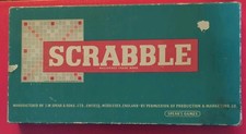 2x Vintage 1950s Original Scrabble Board Game Spears Games
