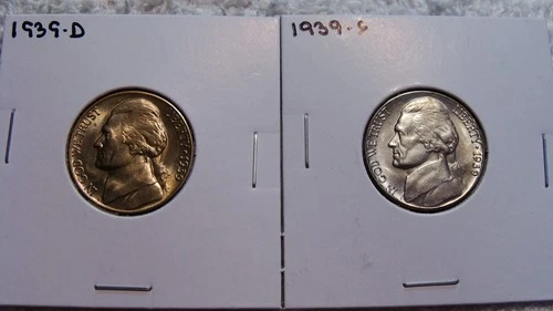 Photo of a 1939-D Jefferson Nickel from an eBay listing that sold on Jul 17, 2026