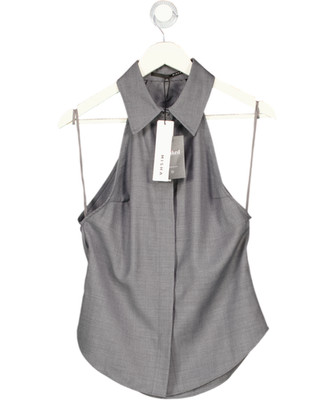 Neckholder-Shirt MISHA grau Australien UK S