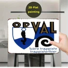 Orval Trappist Beer Vintage Belgian Garage Tin Metal Signs Home Décor 8x12