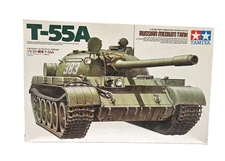 1/35 TAMIYA T-55A RUSSIAN MBT #35257 NEW PLASTIC ARMOR MODEL KIT US SELLER