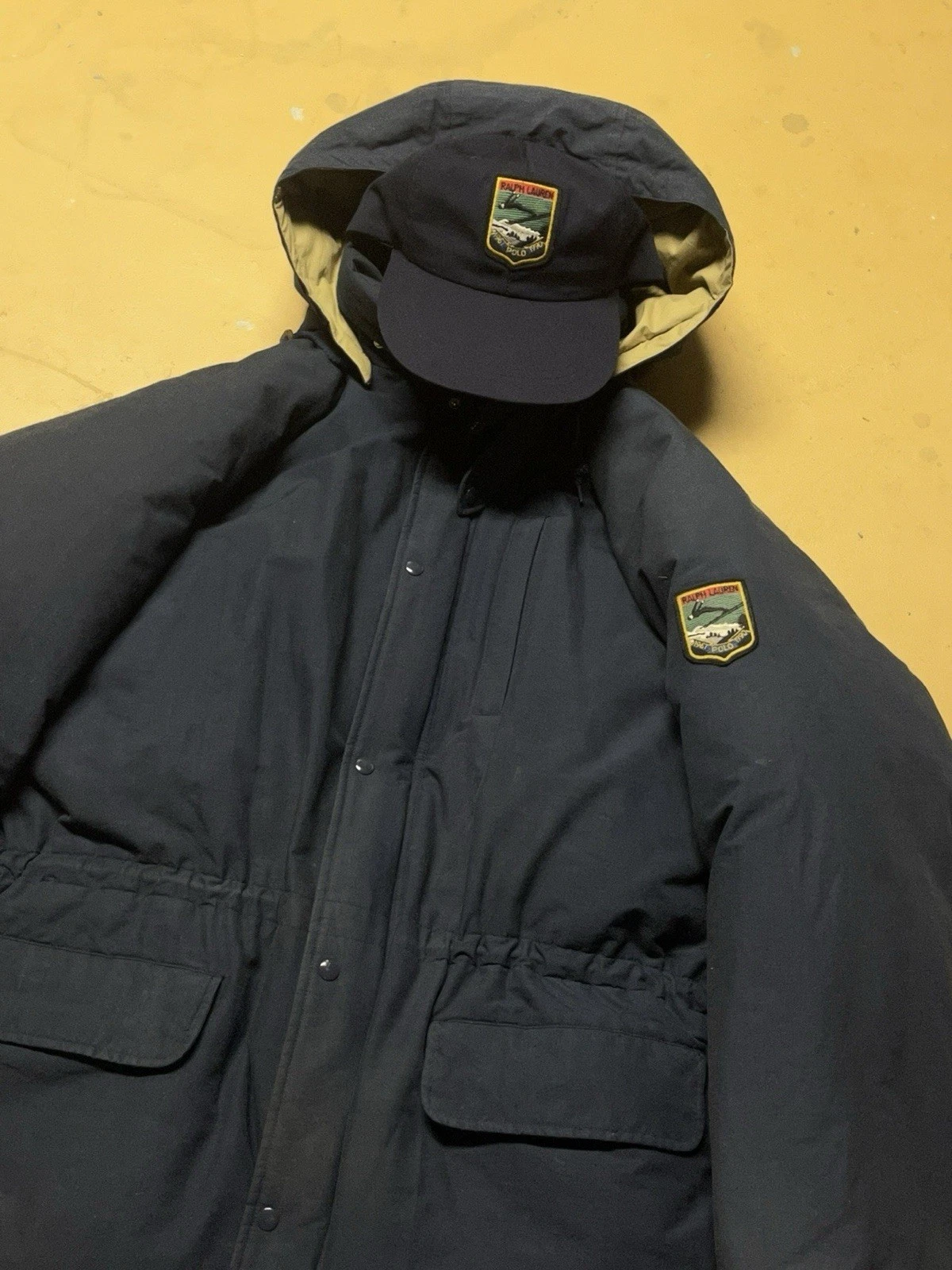 90s Polo Ralph Lauren Downhill Suicide Ski PARKA & LONG BILL USA MADE XL (READ) - product detail image 1