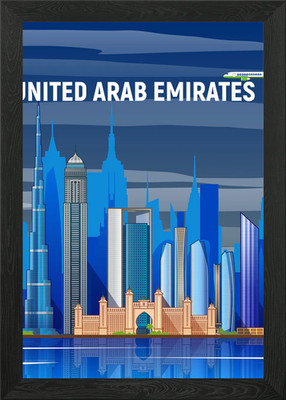 Vereinigte Arabische Emirate #3 Gerahmtes Wandbild Poster Leinwanddruck Bild