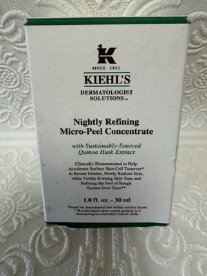 Kiehl's Nightly Refining Face Micro-Peel Concentrate 1 oz 30 ml NIB *NEW*