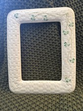Belleek Picture Frame. Shamrocks. Made In Ireland