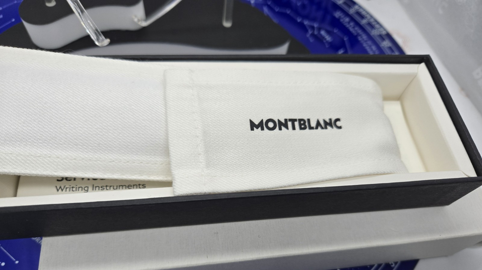 Montblanc 129399 Glacier Fountain Pen ships in reduced eco-friendly packaging