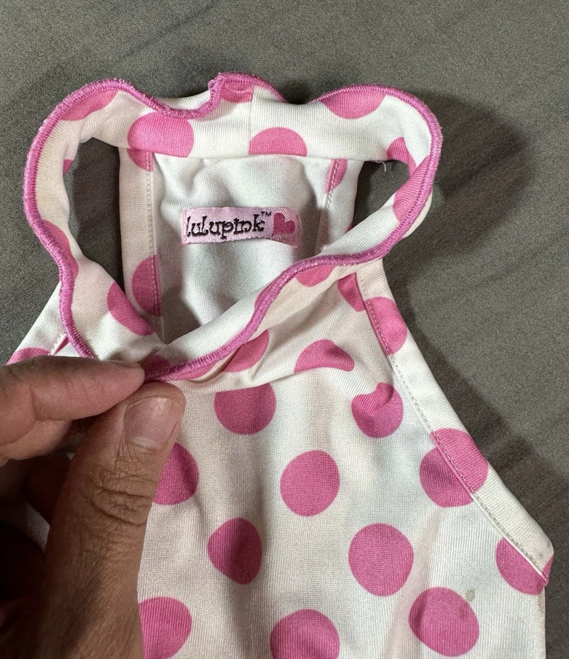 Vestido rosa para perro Lulu Foto 3 de 4