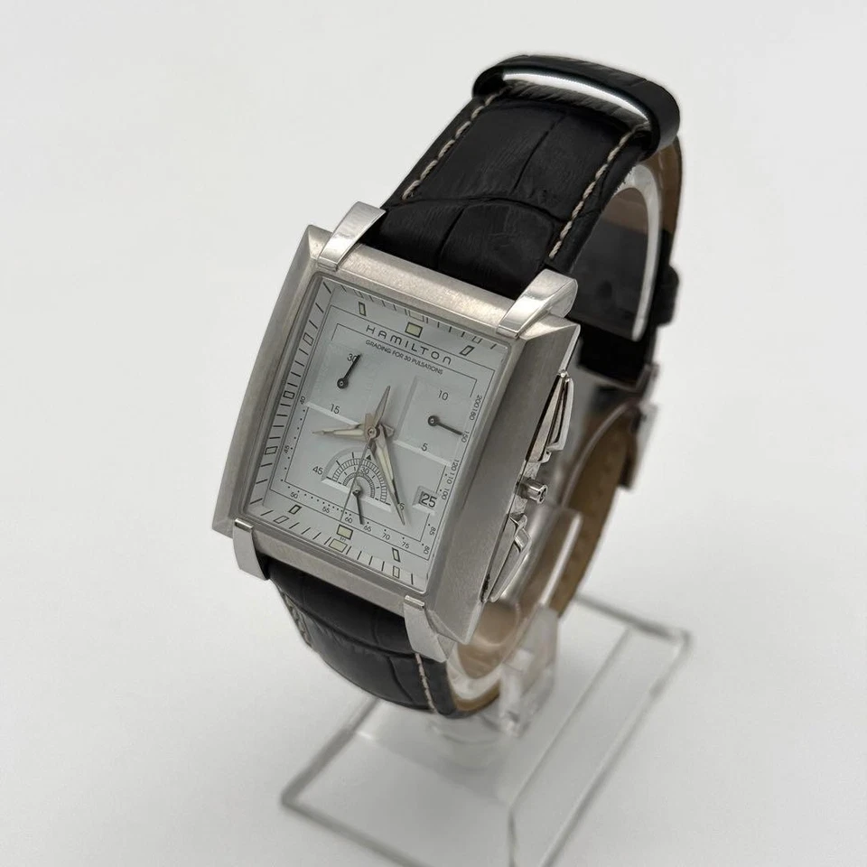 Мужские кварцевые часы-хронограф Hamilton Trent H304120 нержавеющая сталь серебро - Изображение 2 из 4