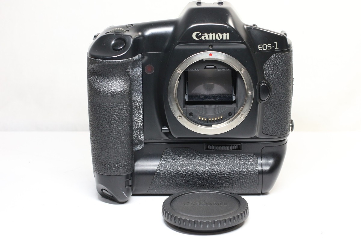 Canon EOS-1 HS ボディ ブースターE1付 フィルムカメラ Canon EOS-1 HS SLR Film Camera Body Only Power Drive Booster E1