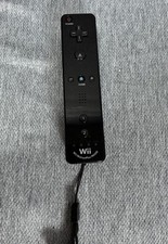 Black Motion Plus Remote Controller NINTENDO WII / U OEM Official