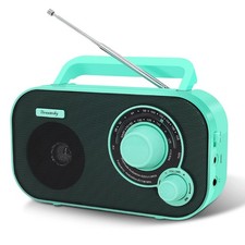 AM FM Portable Radio Plug in Wall or Battery Operated for Home  Outdoor, Str...