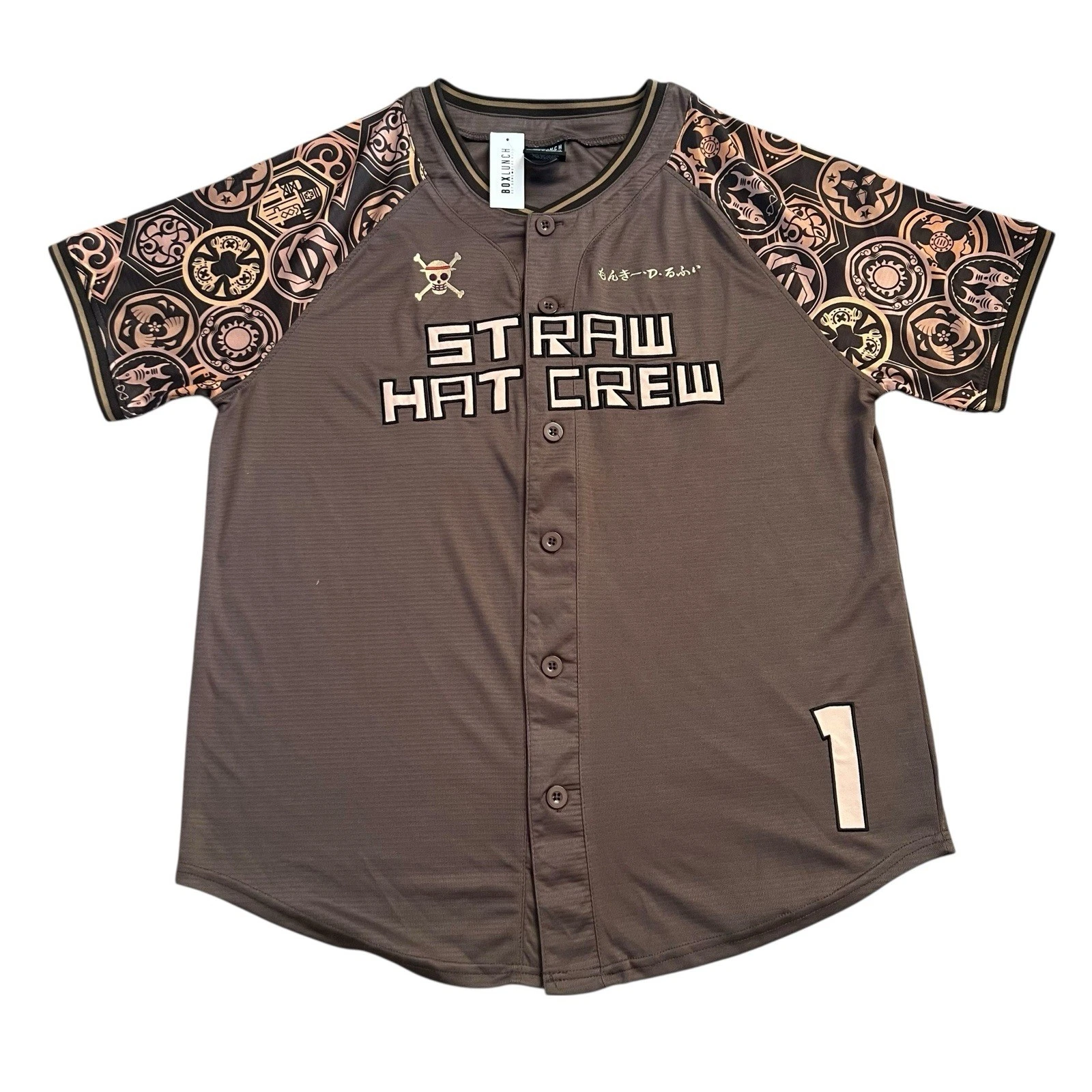 One Piece Straw Hat Crew Luffy Baseball Jersey