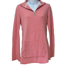 Victoria's Secret Quarter Zip Lightweight Womens Sweatshirt Sz Small Angel Wings
