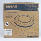 Broan 350BK 1050 CFM Roof Mount Powered Attic Vent, Open Box