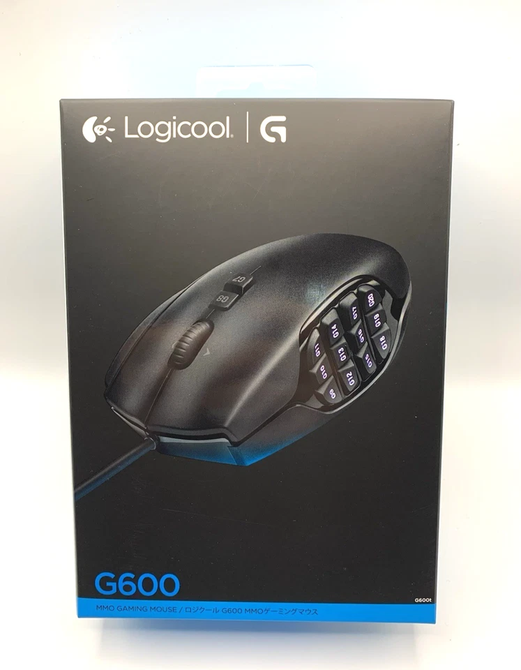 New Sealed Logitech G600 MMO Gaming Mouse Black Wired 20 Buttons #1042 - Image 2 of 4