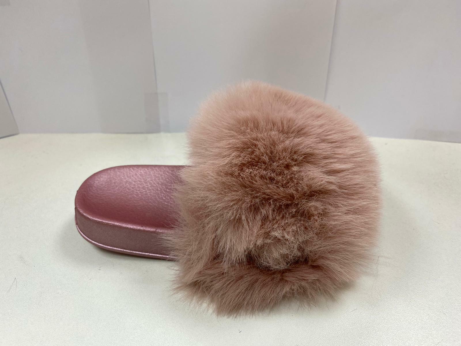 PANTOFOLA D’ORO KIDS GIRLS SUMMER SLIDER FUR MULE COMFY RIHANNA SLIPPERS SANDALS SHOE SIZE 10 2