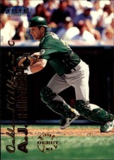 1999 Fleer Tradition #166 A.J. Hinch Oakland Athletics MLB Debut
