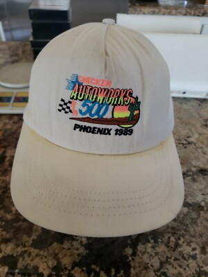 Checker Autoworks 500 PHOENIX Hat Cap Used 1989 NASCAR PLR