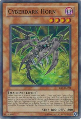 YuGiOh GX TCG Cyberdark Impact Super Rare Cyberdark Horn CDIP