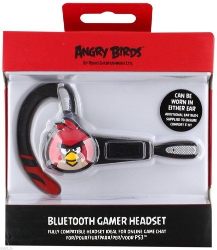 Angry Birds Cuffie Wireless Sony PLAYSTATION 3 Bluetooth Gamer PS3 Nero  Nuovo | eBay