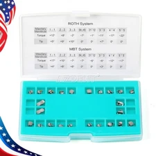 Dental Brackets Braces Metal Self-Ligating Mini Roth.022 Hooks 345 & Buccal Tube