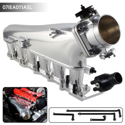 Intake Manifold Fuel Rail 90mm Throttle Body For Nissan Skyline RB25DET R33 2.5L