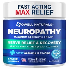 Neuropathy Nerve Relief Cream-Maximum Strength Relief Cream for Foot, Hands, leg