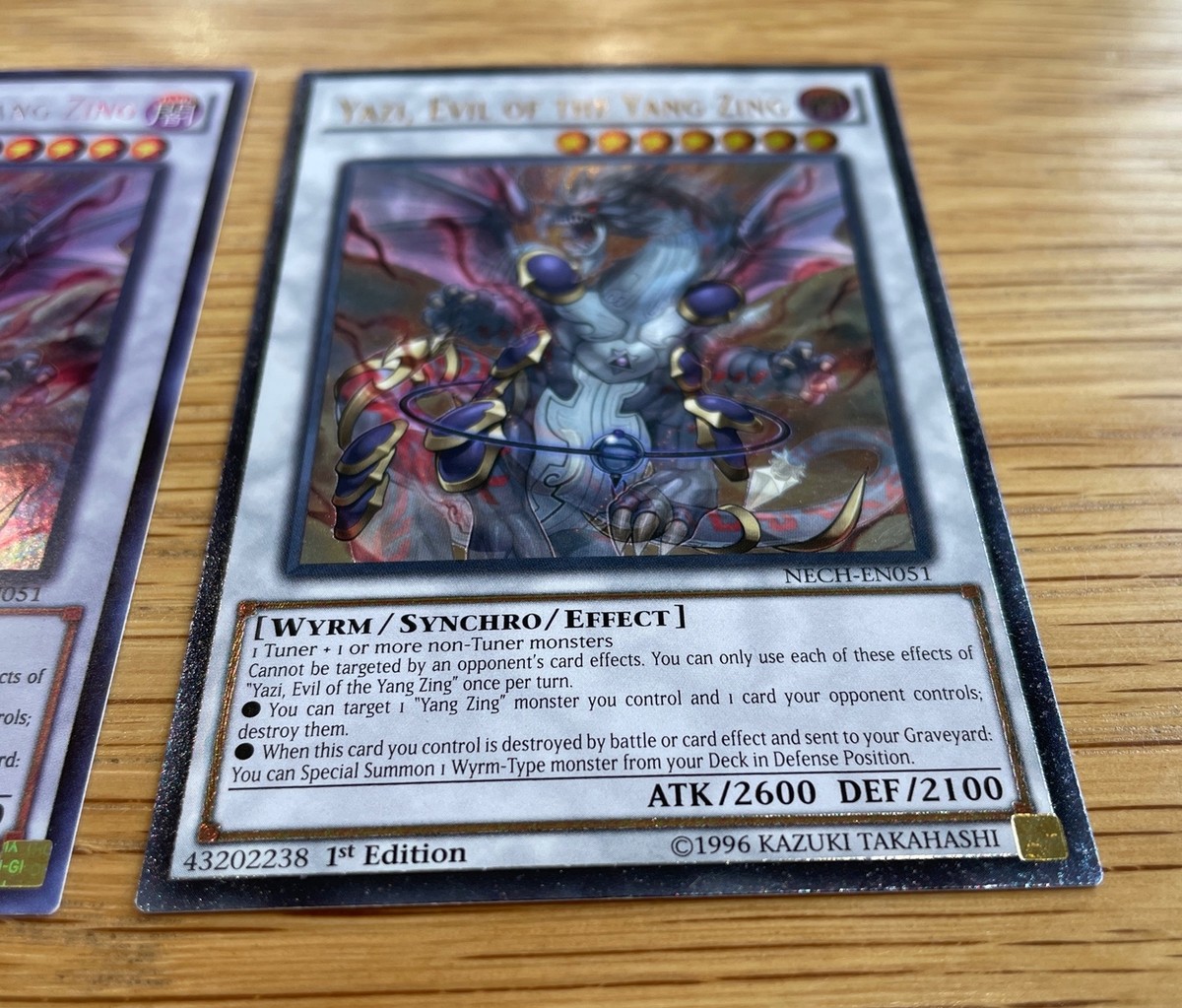 Yazi, Evil of the Yang Zing NECH-EN051 Ultimate rare 1st + Secret