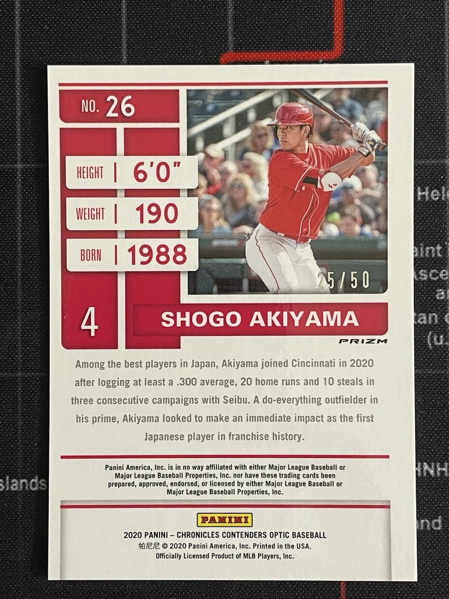 2020 Chronicles Baseball Optic Contenders Shogo Akiyama