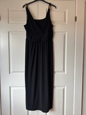 Long Elegant Maxi Black Dress Size 22 Evans New Without Tags 