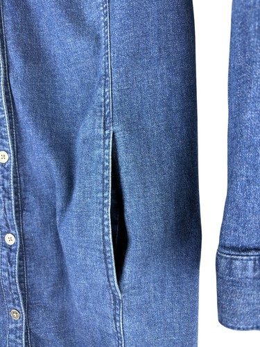 Country Club adrette Küste J.Jill Denim Knopfleiste Kleid Damen Petite Small - Bild 7 von 8