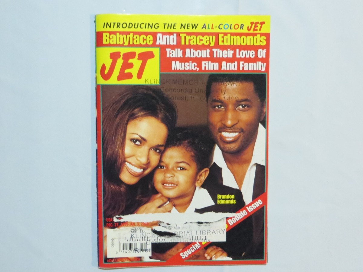 Jet Magazine Babyface Tracey Edmonds December 27, 1999