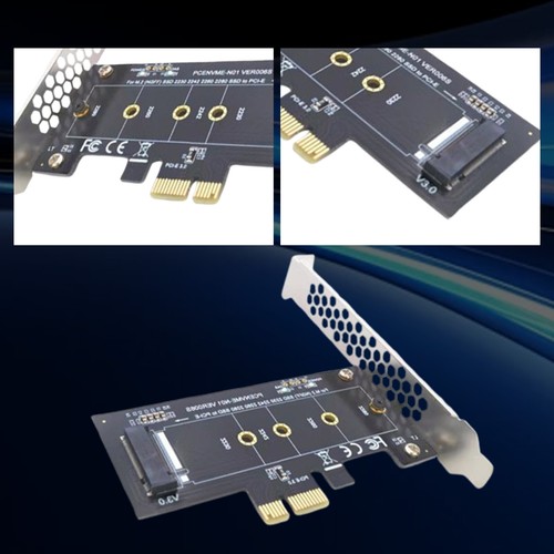 1 PC Cards PCIE to M2 Adapter PCI 3.0 X1 to NVME SSD M2 PCIE New - Picture 5 of 9