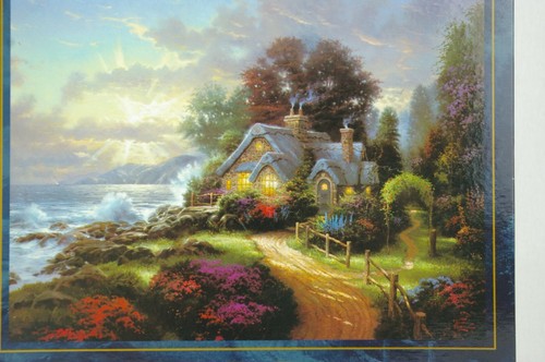 VTG 1997 Thomas Kinkade A New Day Dawning Puzzle 1000 PC Ceaco Jigsaw Puzzle New - Picture 2 of 12