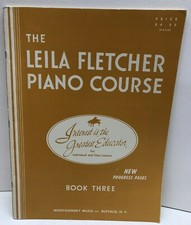 The Leila Fletcher Piano Course Book Three 3 Songbook Beginner Music Book 1980
