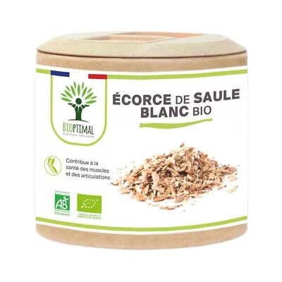 BIOPTIMAL Saule bio - Complément alimentaire - Fabriqué en France - 60 gélules