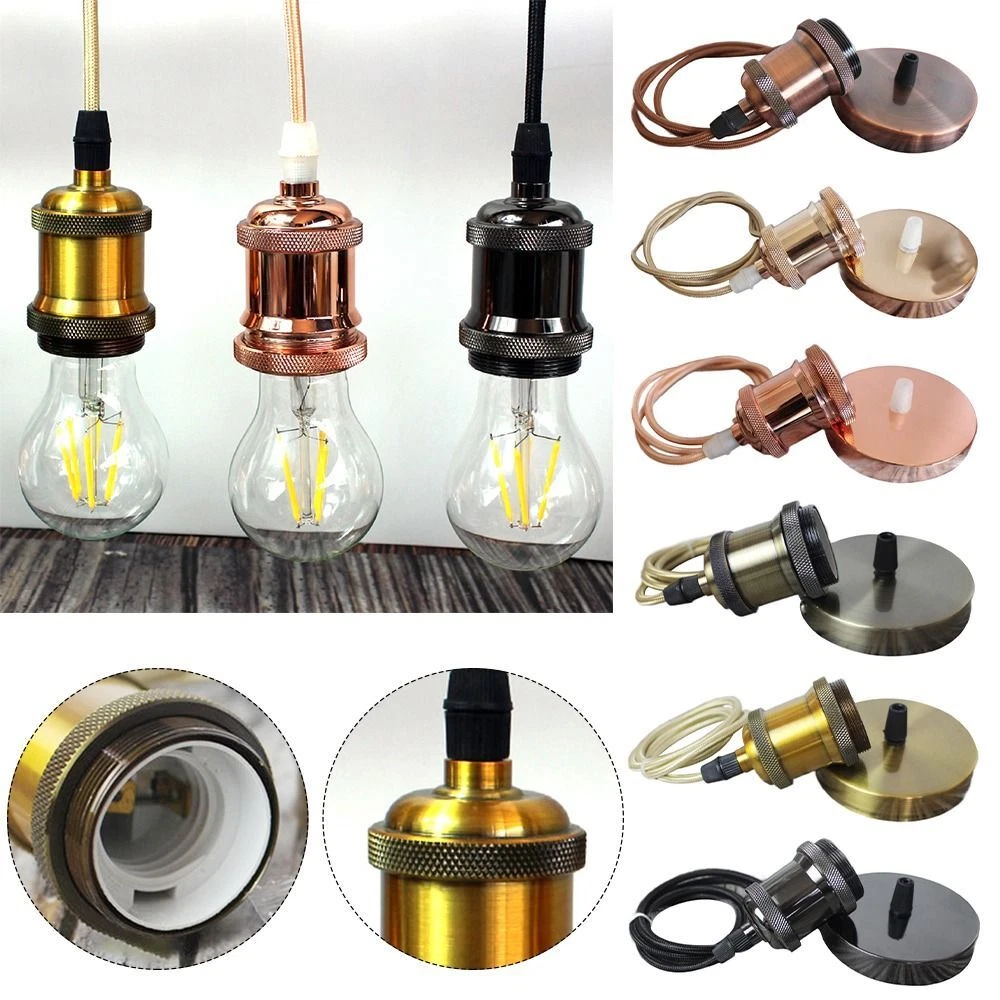 Light Home Decoration Hanging Rose Lamp Fitting Ceiling Light Bulb Holder