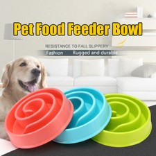 Bowl Pet Dog Cat Slow Food Feeder Anti Feed Dish Tray Maze Large Small