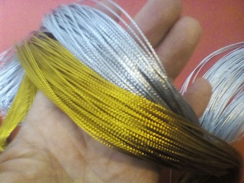 1.0 mm Gold/Silver Gift Rope Cord Thread String Tag Ribbons Craft Party Wedding - Picture 4 of 29