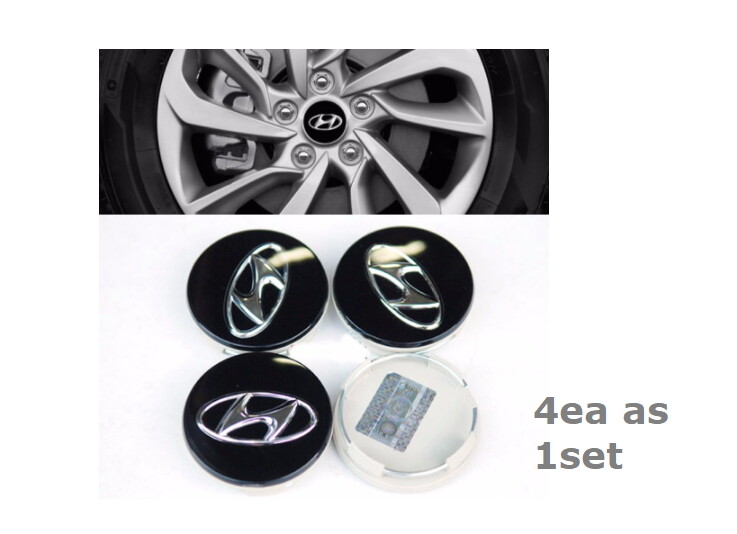 OEM Hyundai Wheel Center Hub Caps – 52960-3S110 4-Pack For Sonata Tucson Azera
