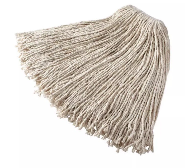 Rubbermaid Commercial FGV11900WH00 Cotton Cut-End Wet Mop Head 1" Headband, 12PK - Image 2 of 4