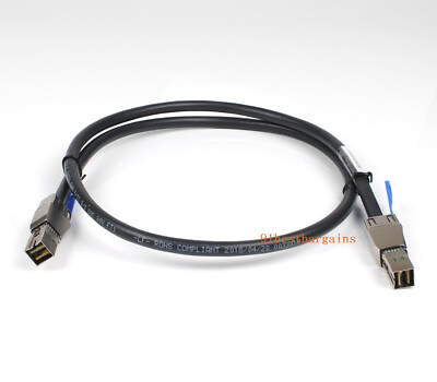 Fit for Dell EMC 038-004-378-01 1M SFF-8644 To SFF-8644 Mini-SAS HD Cable