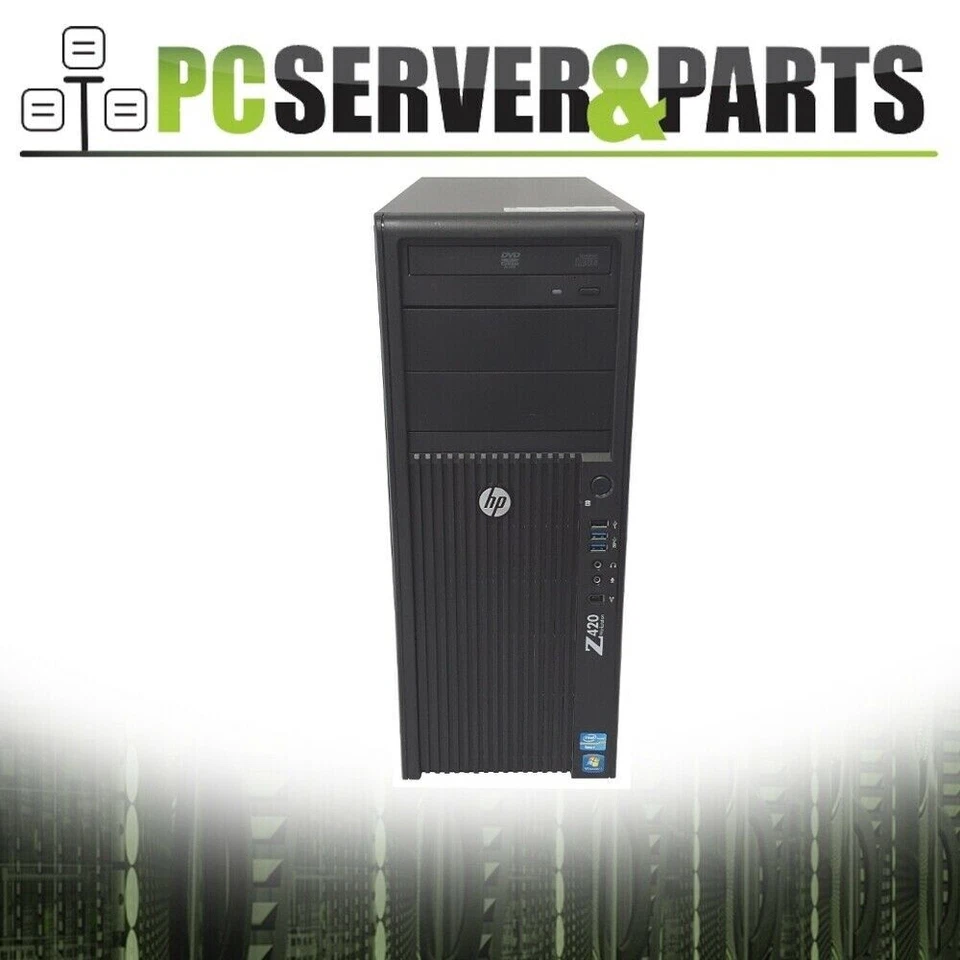 HP Z420 Workstation Intel Xeon Quad Core 3.6GHz 16GB RAM 128GB SSD Win10 1TB - Image 2 of 4