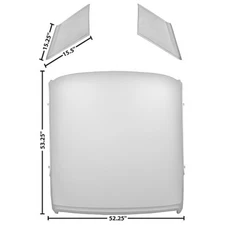 1965~1966 Mustang Roof Panel w/2 Sail Panels 3 Pcs Coupe WTP Dii 3643XHWT
