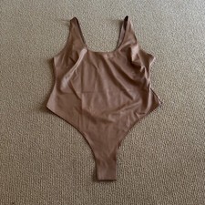 Skims Sienna Wet Jersey Tank Thong Bodysuit, Size 2X NWT
