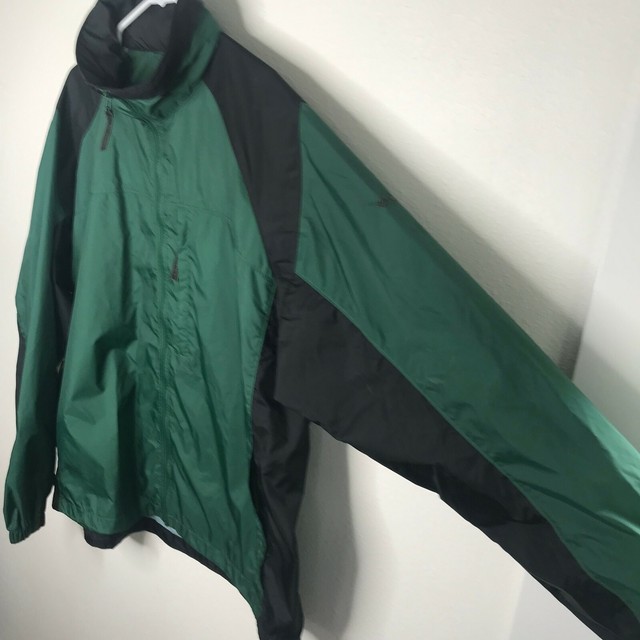 Columbia Men's XCO Full Zip Up Packable Hooded Mesh Rain Jacket Green