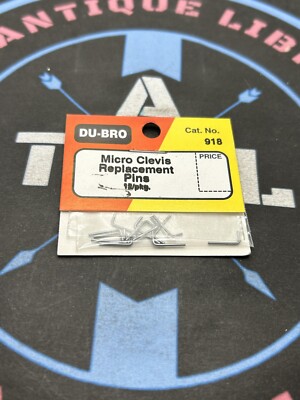 Du-Bro / Dubro. 918 Micro Clevis Replacement Pins 12/pkg.