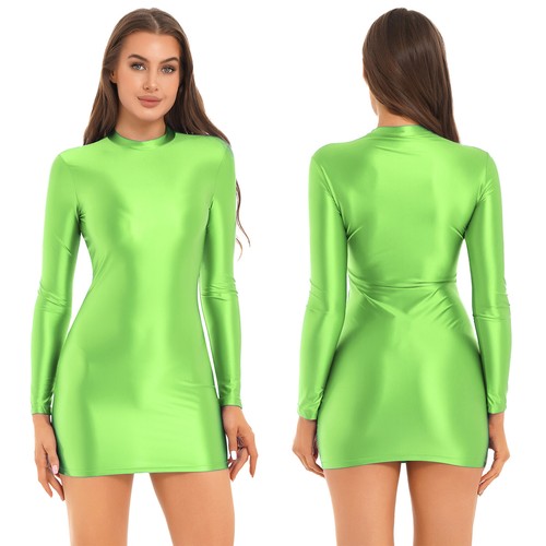 Mujeres Vestido Elástico Bodycon Gato Traje Ropa de Noche Sexy Ropa de Baile Camisolas Apretado - Imagen 92 de 111